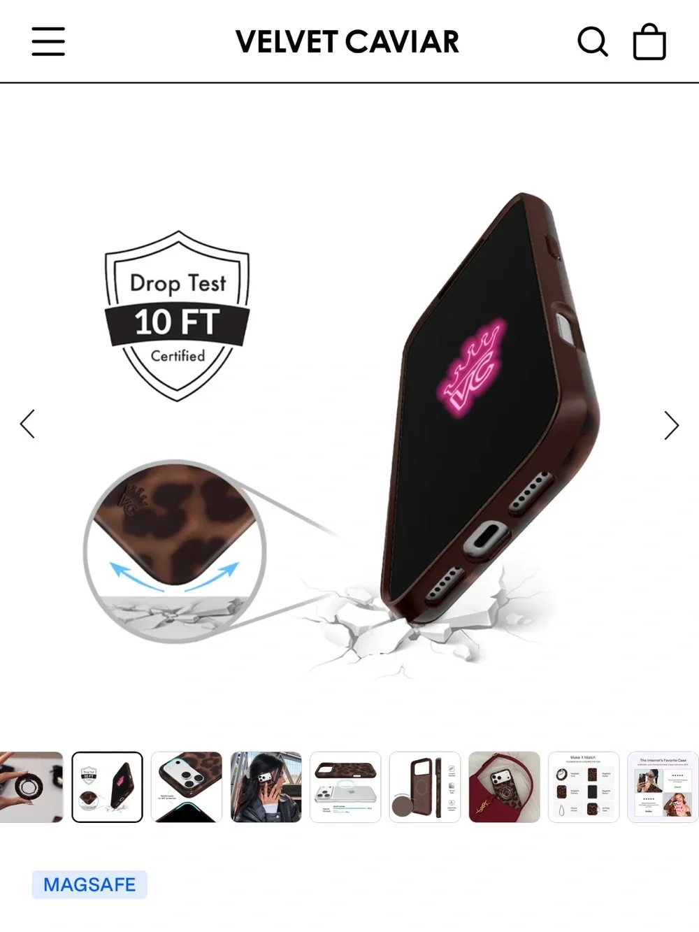 Velvet Caviar - it girl leopard case